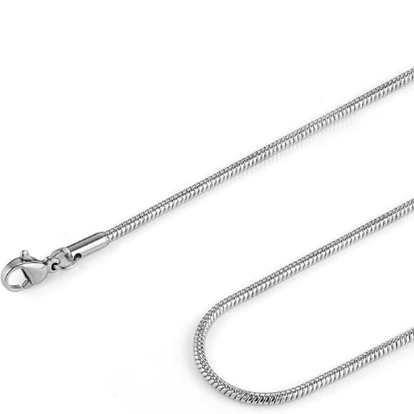Stainless Steel Unisex Snake Chain Necklace - Picture 1 of 4